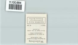 4437 Waldenburg - Vignette Wappen Kaffee Hag ca 1920-1940 Waldenburg