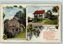 8703 Erlenbach ZH 1912 - Pflugstein Gedicht Rudolf Aeberln