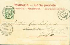 8752 Näfels 1902 AK mit gepresstem Edelweiß Wilhelm Tell