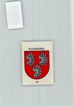 3665 Wattenwil - Vignette Wappen Kaffee Hag ca 1920-1940 Flügel