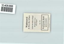 3665 Wattenwil - Vignette Wappen Kaffee Hag ca 1920-1940 Flügel