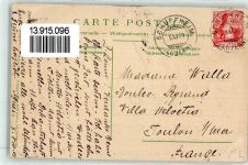 6170 Schüpfheim 1903 Prägedruck XXII Kantone Helvetia Ort lt. Stempel