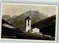 7447 Cresta Avers 1939 Foto AK Kirche