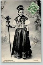 1906 - Bündner Trachtenmädchen