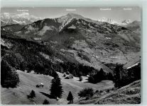 7212 Seewis Dorf - Grüsch Seewis Fanas gegen Scesaplana und Drusenfluh