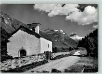 7514 Fex 1962 - Fexkirchli mit Chapütschin und Piz Tremoggia