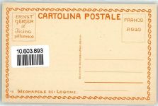 6616 Losone Lithographie / Künstlerkarte Wegkapelle sign. E. Geiger