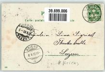 6010 Kriens 1902 - Ort lt. Stempel Ruderboot