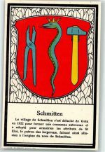 7493 Schmitten Albula - Wappen Armoiries Communales du Canton Fribourg 11. Serie (Nr 101 - 110) Nr 109