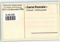 7493 Schmitten Albula - Wappen Armoiries Communales du Canton Fribourg 11. Serie (Nr 101 - 110) Nr 109