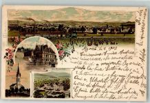 9240 Uzwil 1903 Lithographie Hotel Kirche