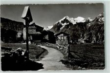 3925 Grächen - Weisshorn Bieshorn Brunegghorn Wegkreuz