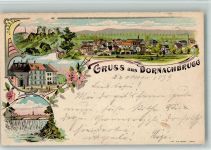 4147 Aesch BL 1899 BOAKC Lithographie Dornachbrugg Gebrauchsspuren, bitte Scan genau beachten!