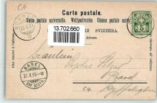 4147 Aesch BL 1899 BOAKC Lithographie Dornachbrugg Gebrauchsspuren, bitte Scan genau beachten!