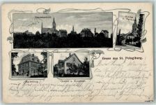 9225 St. Pelagiberg 1905 - Kirche Pfarrhaus Marienburg Gasthof und Kuranstalt