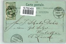 9427 Wolfhalden 1900 BOAKC Lithographie/Mondschein Pension Friedheim Flora Gasthaus Pension Zum Adler Pension Blatter Lindenberg