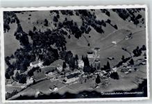 6465 Unterschächen Foto AK Klausenstraße Fliegeraufnahme