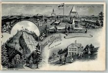 8497 Fischenthal 1909 Foto AK Gruß vom Hörnli