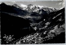 3822 Isenfluh - Gesamtansicht, Eiger, Mönch, JUngfrau