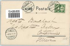 1860 Aigle 1901 Künstlerkarte Wappen sign E. D. Türrian