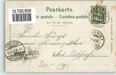 9462 Montlingen 1903 BOAKC Gasthaus Kreuz Lithographie