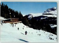 7075 Churwalden Winter Gasthaus Pradaschier Seilbahn