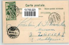 5712 Beinwil am See 1900 BOAKC Gasthaus Löwen Bahnhof Lithographie