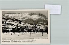 9473 Gams FOTO KEINE AK Kirche Neujahr Baumwiese Foto 10cm x 7cm, rückseitig Haftspuren