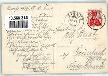 7532 Tschierv 1912 Foto AK Hotel Alpina-Post Cierfs