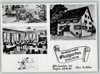 8702 Zollikon - Wirtschaft Obstgarten 3-Bildkarte