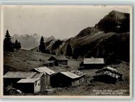 8752 Näfels - Häuserkarte Ahornalp mit Blick gegen Rauti und Mürtschen bei Näfels