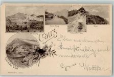 Chaux 1898 Gebrauchsspuren Motel Station Chemio de Fer Rocher de Naye le Sommet