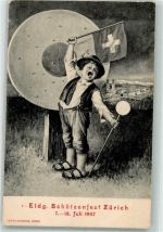 8000 Zürich - 2. Eidgen. Schützenfest 1907 Junge