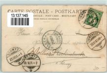 6405 Immensee 1901 Gebrauchsspuren Gasthaus zur Eiche und Post