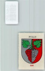 1009 Pully - Vignette Wappen Kaffee Hag 1920-1940 Traube