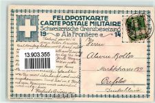 Künstlerkarte Occupation des Frontieres Soldat Uniform Gewehr sign. Moos Ort lt. Verlag