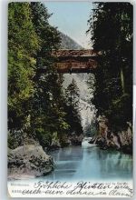 1669 Montbovon Les Cases Gebrauchsspuren Pont sur la Sarine