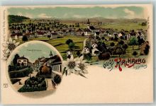 9533 Kirchberg SG Lithographie Hauptstrasse Edelweiss Verlag Künzli Nr 2146