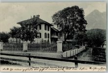 6055 Alpnach Dorf 1911 Foto AK Pension Trautheim