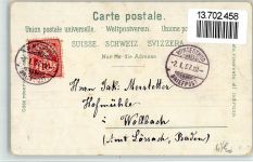 8450 Andelfingen 1897 BOAKC Lithographie Glückwunsch Neujahr Verlag Künzli Nr 503