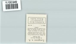 8135 Langnau am Albis - Vignette Wappen Kaffee Hag ca 1920-1940