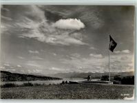 8803 Rüschlikon - Stiftung im Grüene Rüschlikon Alpenblick vom Park aus Wappen