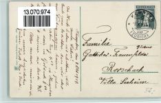 8703 Erlenbach ZH 1919 - Verlag Künzli-Tobler Nr. 4607 - Pflugstein , Pension, AK