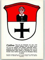 8152 Opfikon Künstlerkarte Zürcher Gemeindewappen