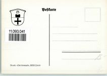 8152 Opfikon Künstlerkarte Zürcher Gemeindewappen