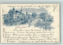 1552 Trey 1900 BOAKC Lithographie Pensionnat Cornamusaz Vorläufer Gebrauchsspuren, bitte Scan genau beachten!