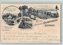 5707 Seengen 1903 BOAKC Hotel Eichenberg Vorlaüfer Druck um 1890 Lithographie / Künstlerkarte