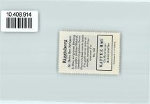 3132 Riggisberg - Vignette Wappen Kaffee Hag ca 1920-1940 Krone