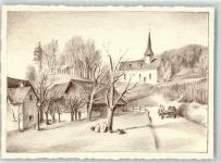 8477 Oberstammheim Künstlerkarte 100 Jahrfeier der Sekundarschule sign. Fritz Deringer