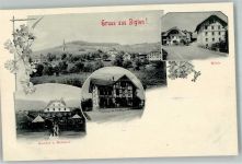 3507 Biglen Foto AK Gasthaus zum Bahnhof Mühle